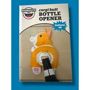 Big Mouth Corgi Butt Dog Puppy Resin Wall Mounted Beer Bottle Opener Gift New